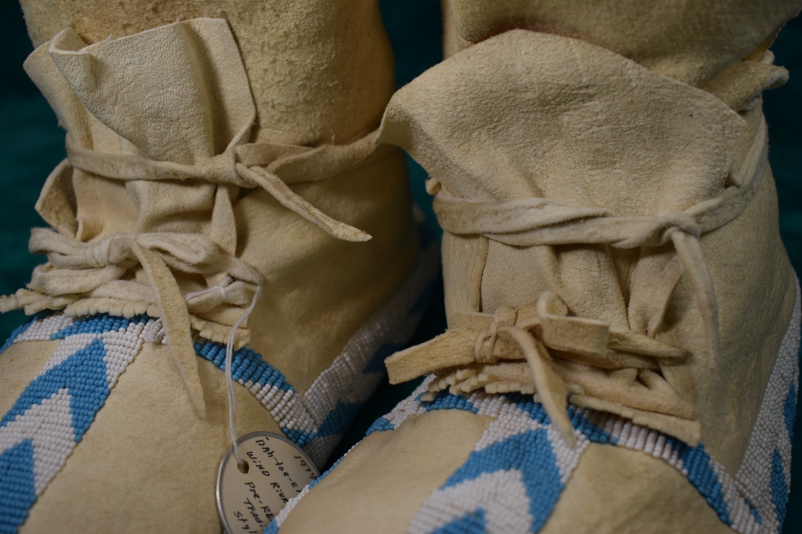 Wind River Shoshone Moccasins, Hard Soles, Hand Made USA, NEVER WORN