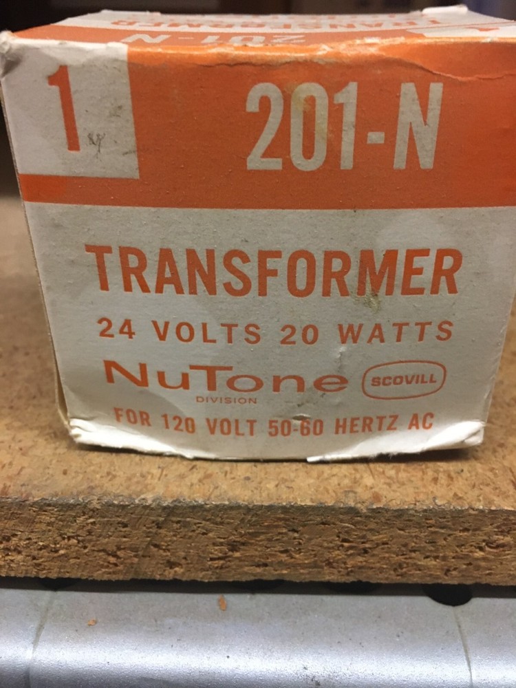 Vintage Nutone 201N 24v Transformer