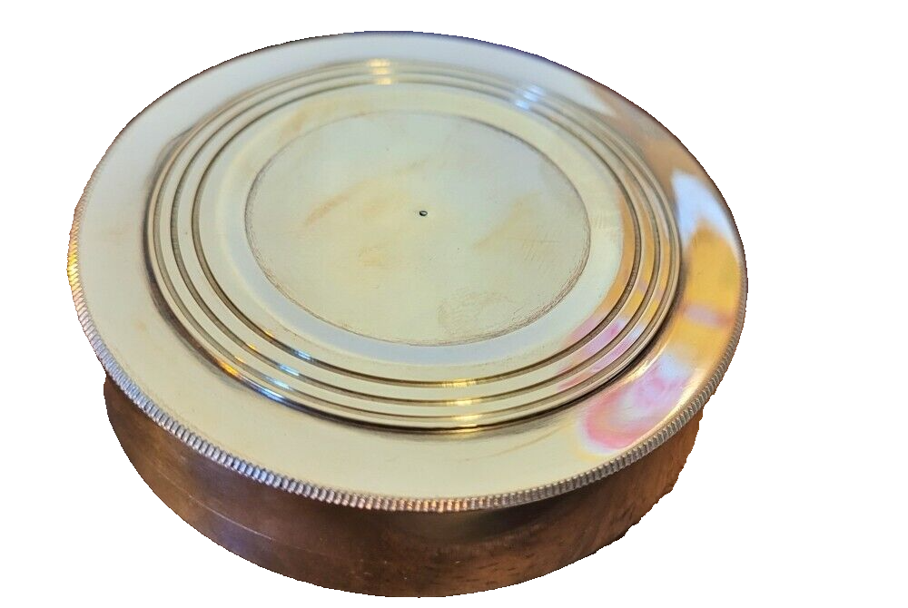 Solid Brass RMS Titanic Compass 4" In a Rosewood Box