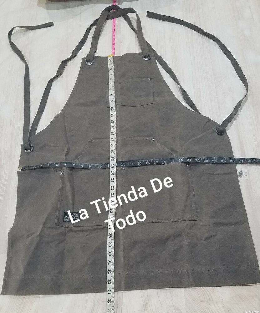 HEAVY DUTY CANVAS WOOD CARPENTER WORK APRON READ