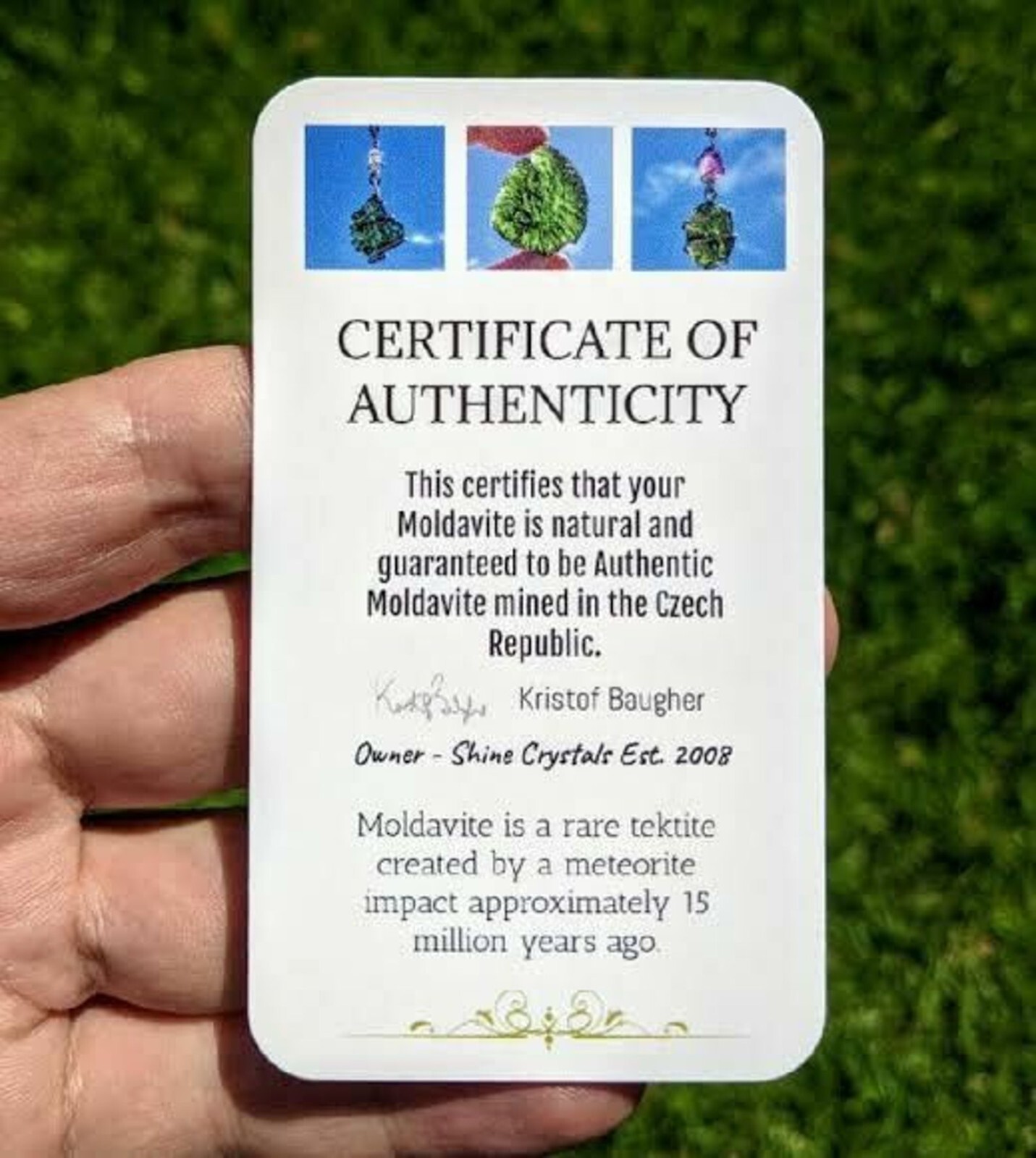 Moldavite / Moldavite Pendant / Moldavite Necklace / Moldavite Jewelry / Genuine