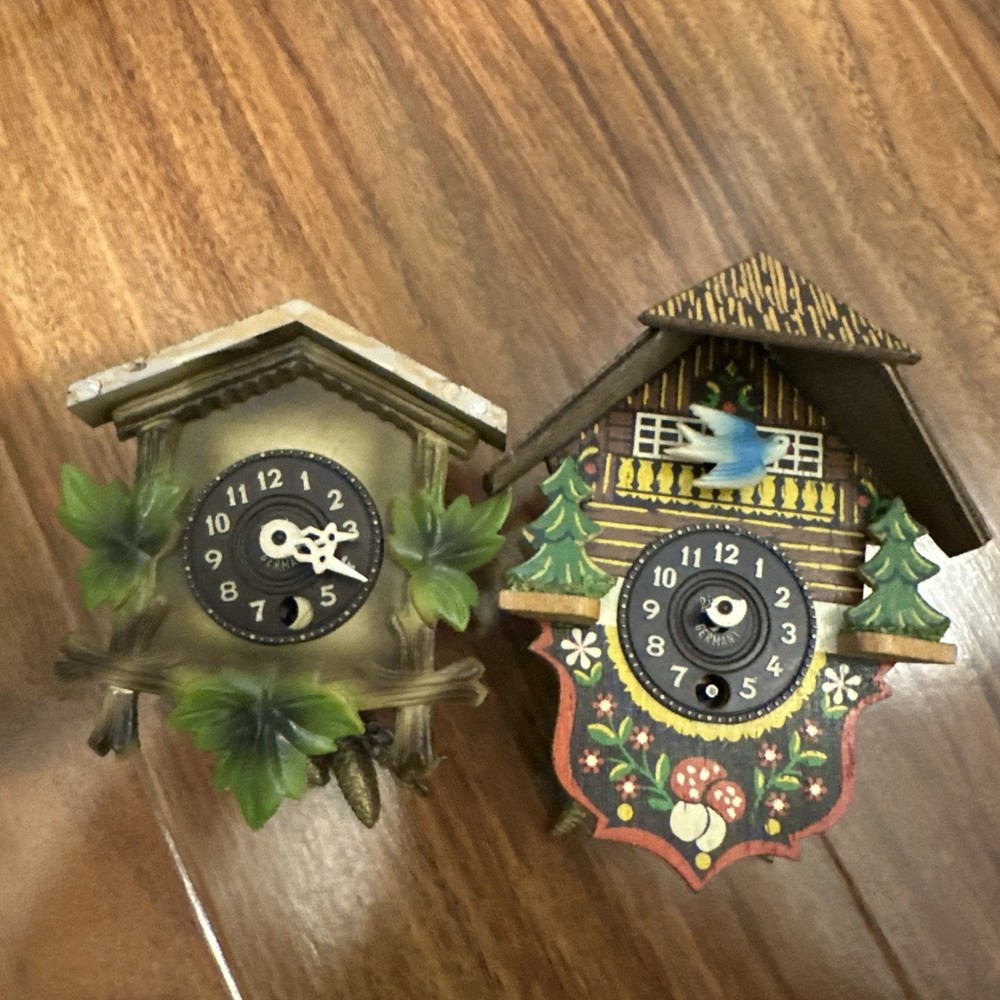 2 vintage cuckoo clock Germany . Parts.