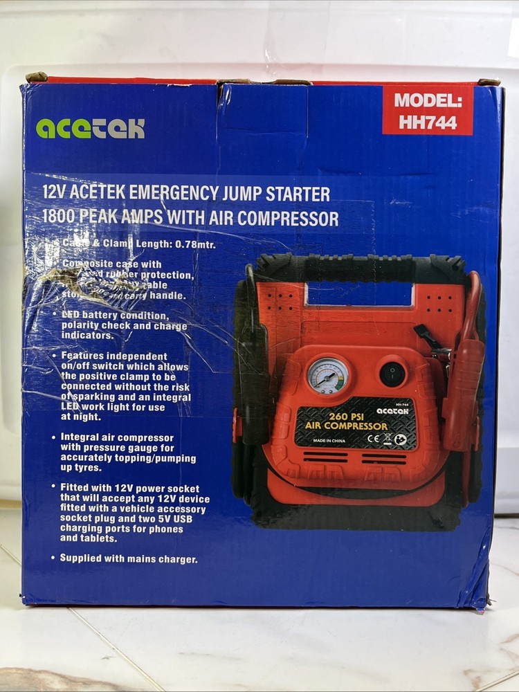 Acetek emergency jump starter
