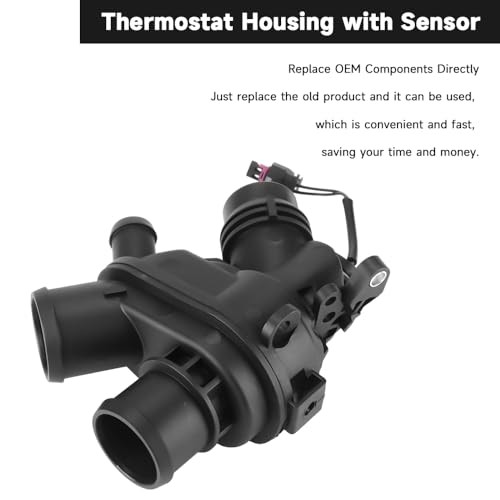 Engine Coolant Thermostat Housing Assembly with Sensor - Compatible for Land
