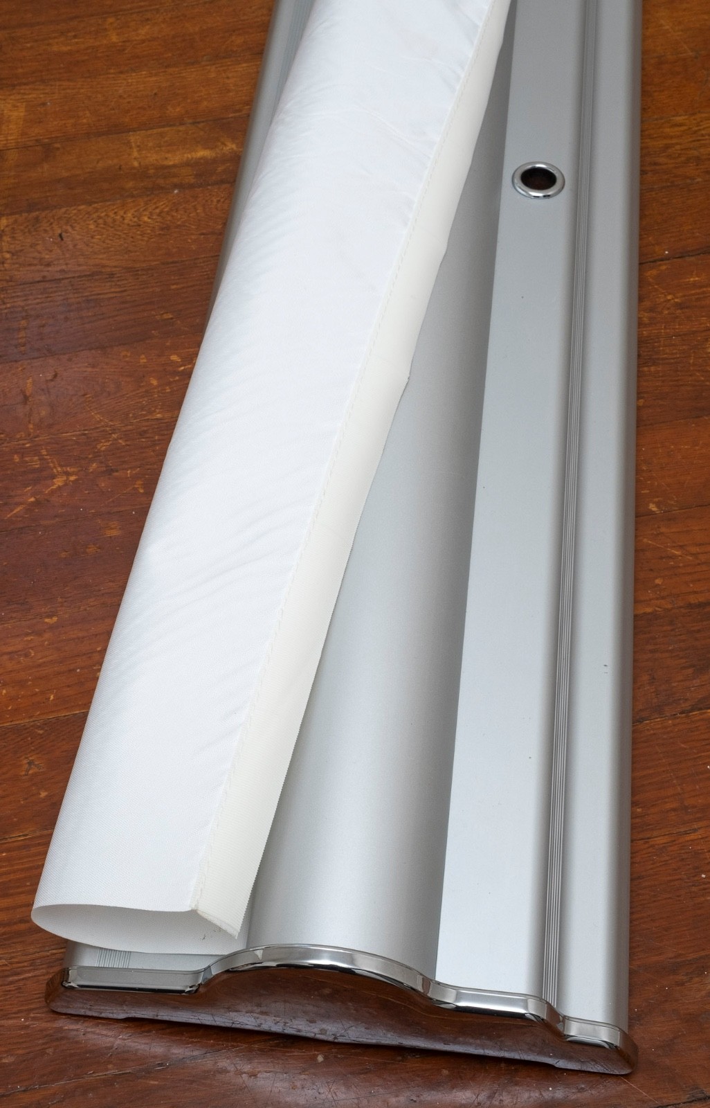 Silver Step 36” Retractable Banner Stand – Trade Show, Event & Pop-Up Display