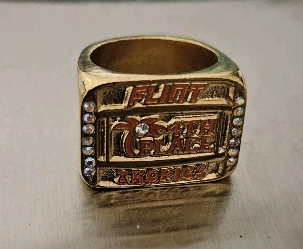 Flint Tropics Basketball Semi-Pro 4th Place Ring Jackie Moon Will Ferrell