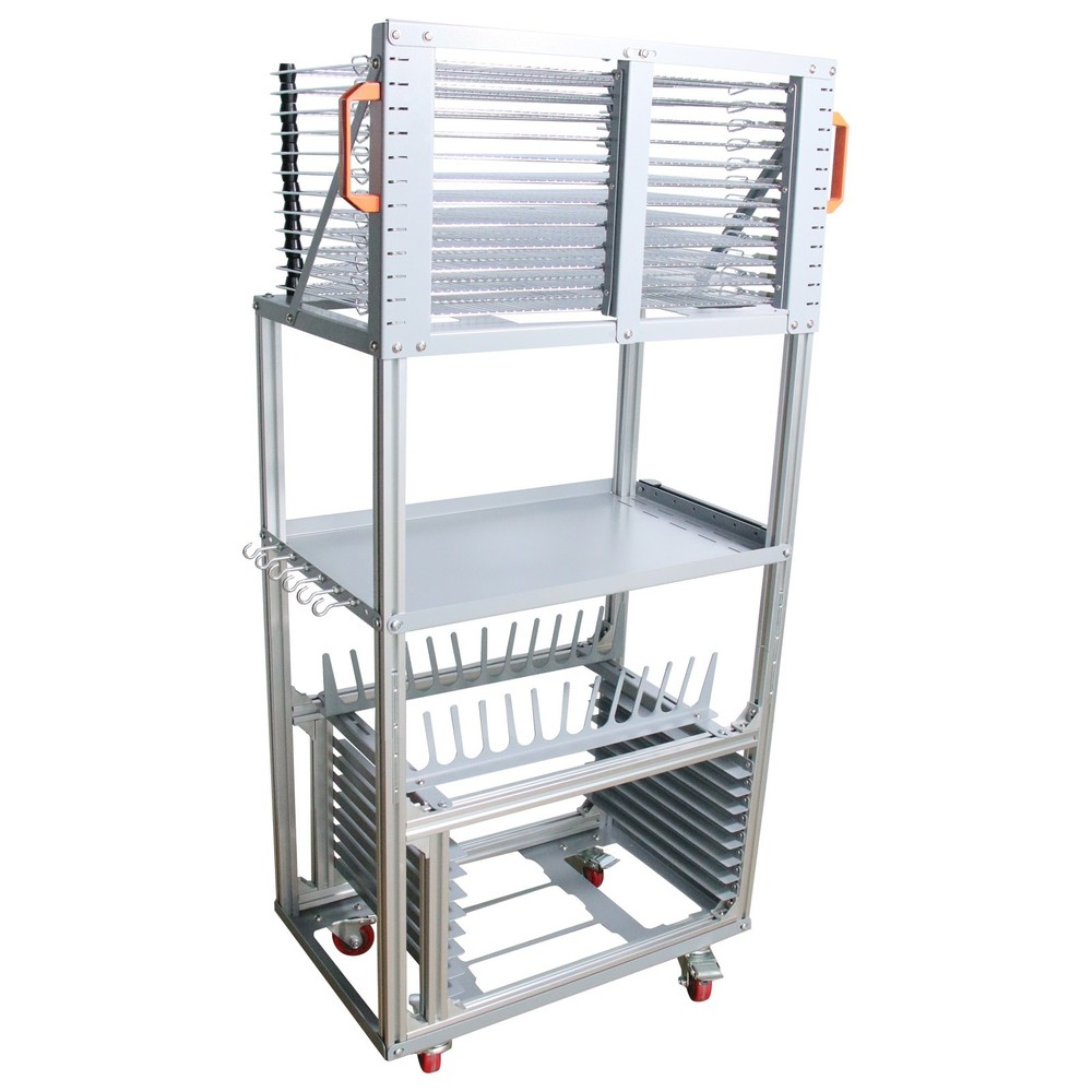 5-in-1 Multi-functional Combination Rack 4 Layers Drying Storage Holder w/Wheels