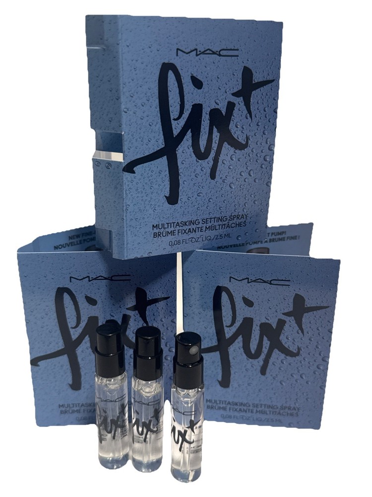 3 X MAC Fix + Plus Multitasking Setting Spray Sample Travel 0.08 Oz Each