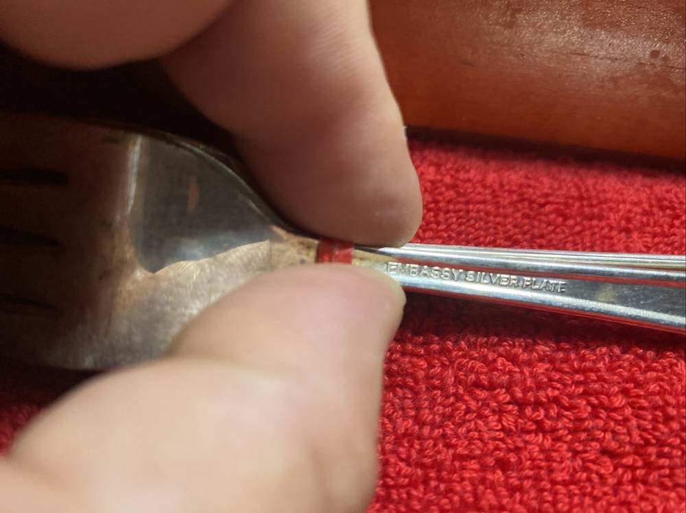 1939 Embassy International Silver Pattern Bouquet Silverplate Flatware Set 24 Pc