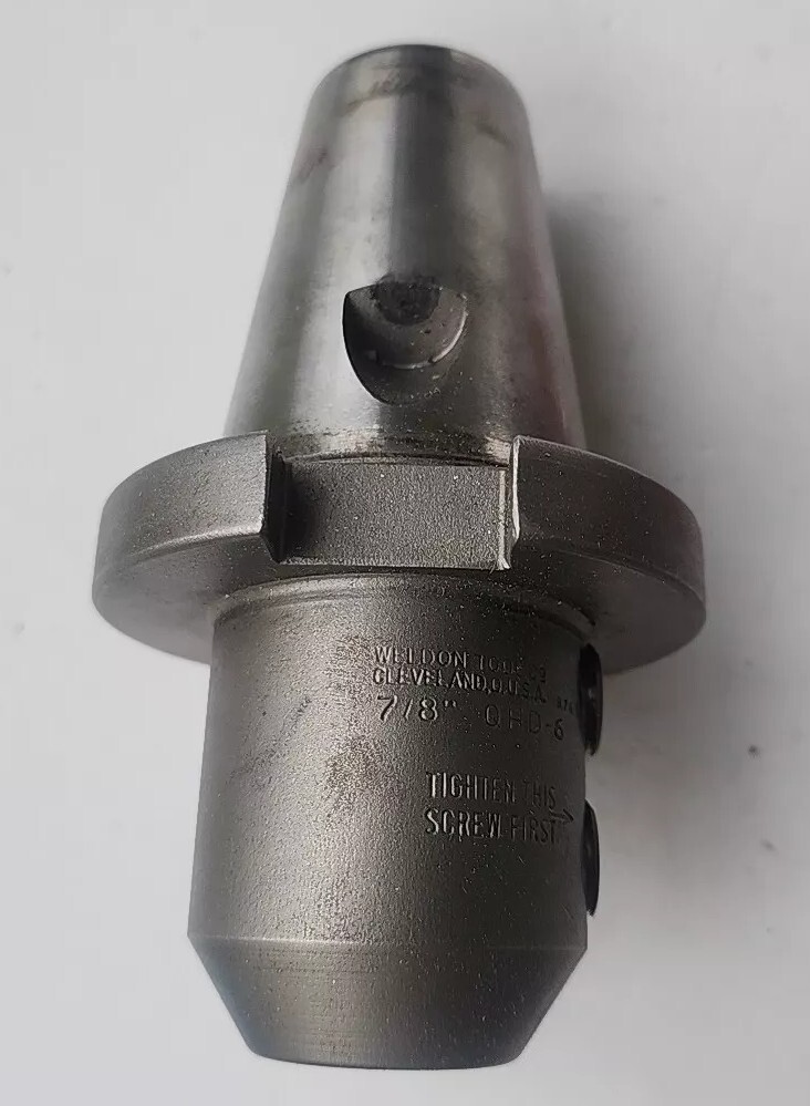 QHD-6 WELDON SOLID END MILL FIXTURE SHELL MILL HOLDER 7/8" WITH BOX