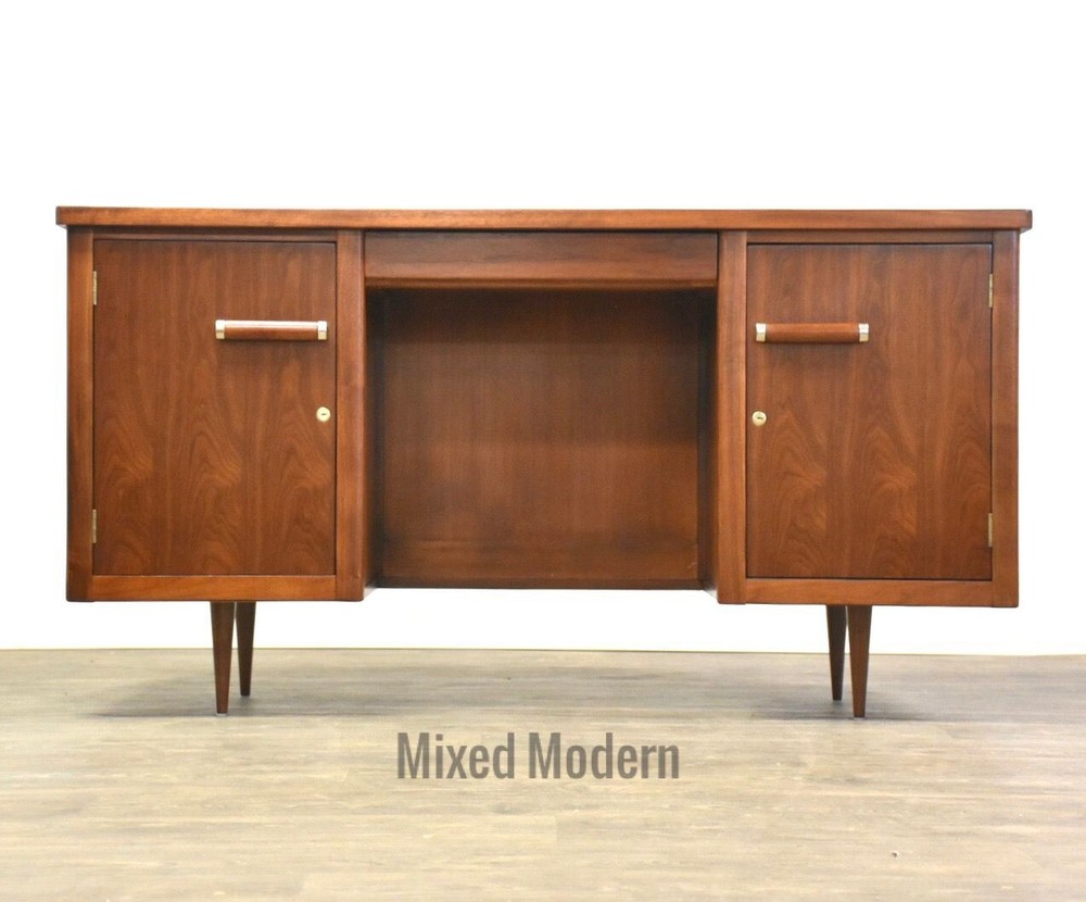 Walnut Mid Century Modern Desk