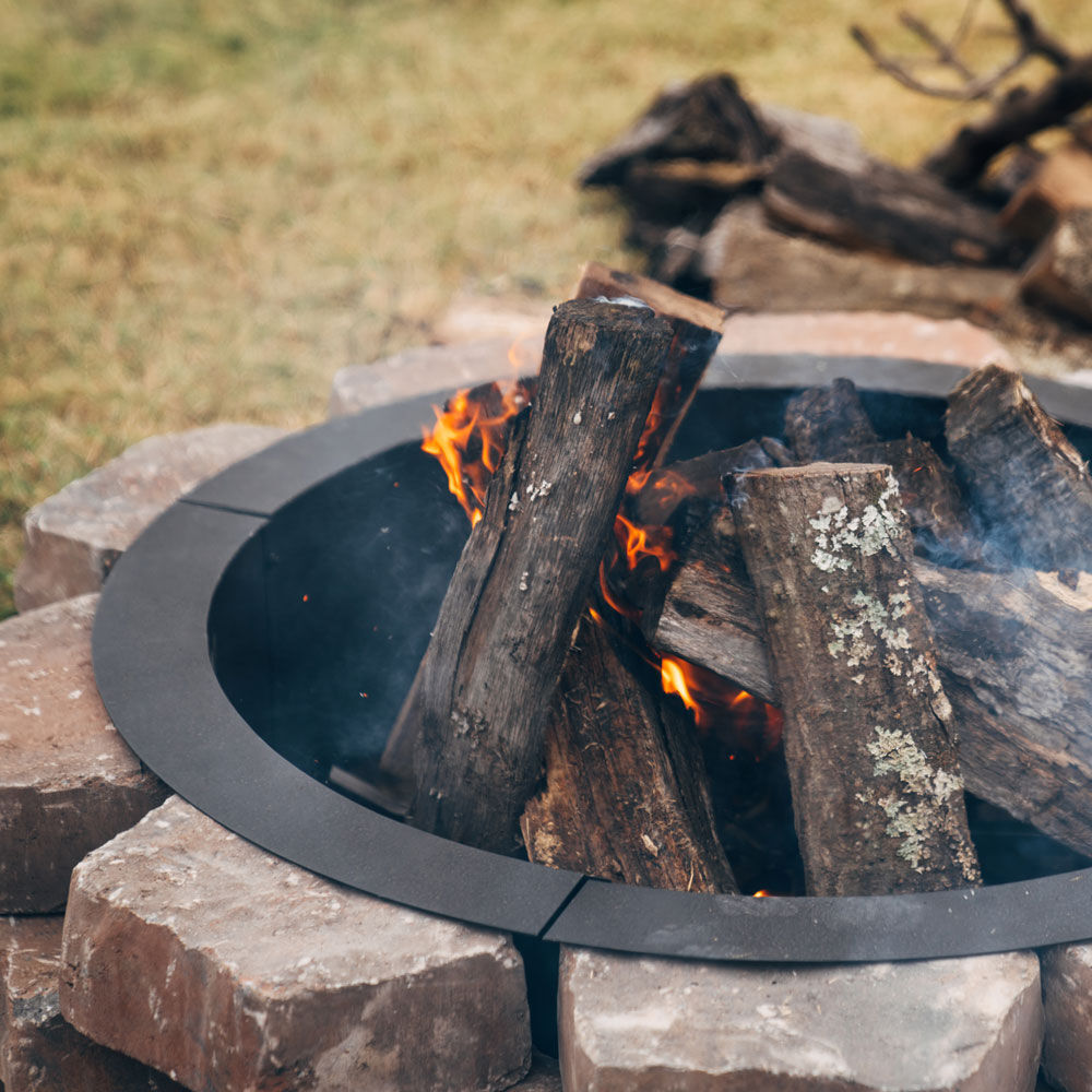 Ash & Ember 46" Outside Dia Steel Fire Pit Liner x 41" Inside - 4 Panel Liner