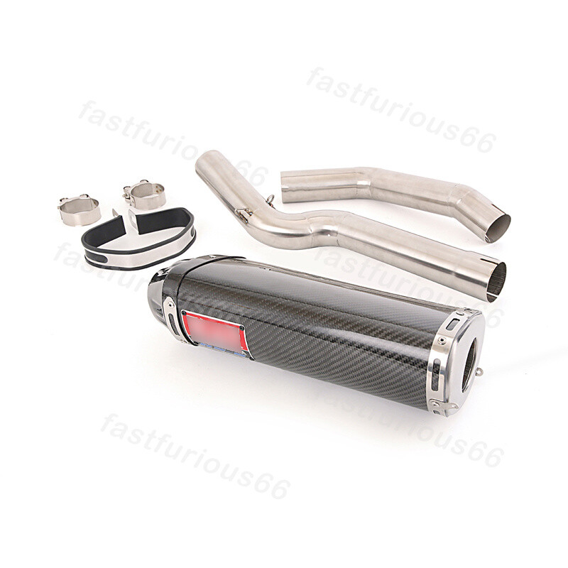 For Honda CBR600RR 2005-2023 Exhaust Mid Link Pipe Slip-on 51MM Muffler Tips