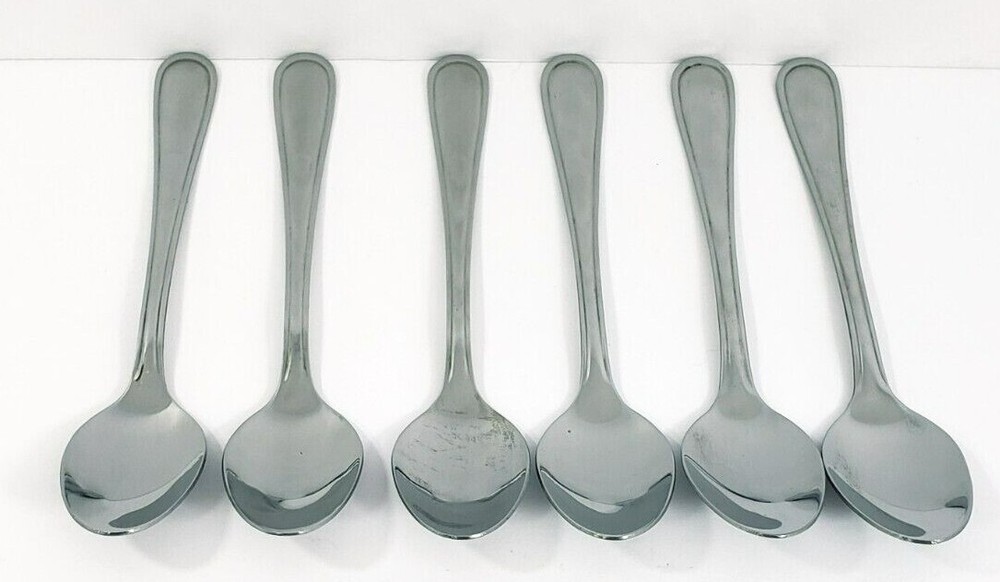 Stainless Steel 46 Pc Flatware Set With Serving Spoon and Serving Fork