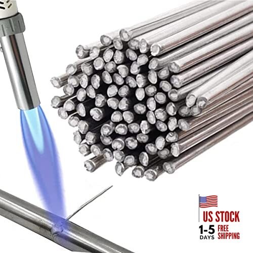 50 Pieces Flux Core Aluminum Rods Low Temperature Easy Melt Aluminum Welding
