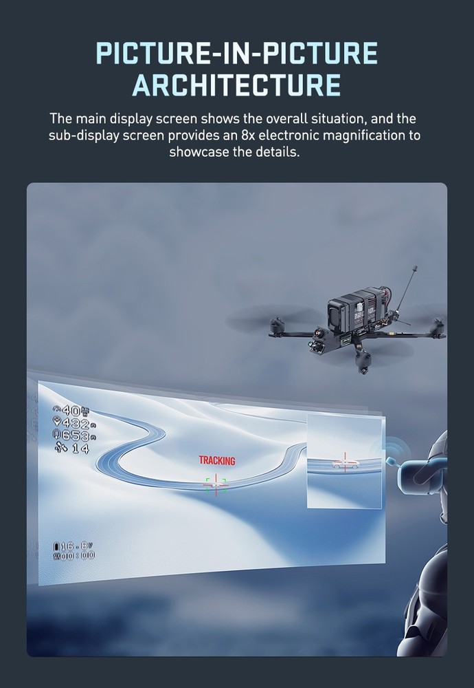 FPV AI DT Vision Cube Target Recognition Locking Tracking System Thermal image