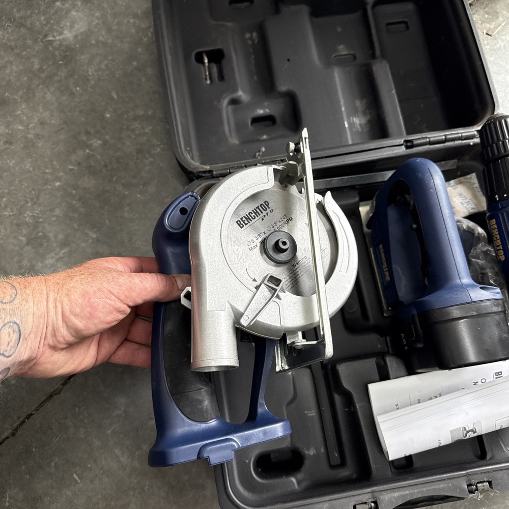 Bench top Pro Skill Saw Jigsaw Drill Combo Missing Charger