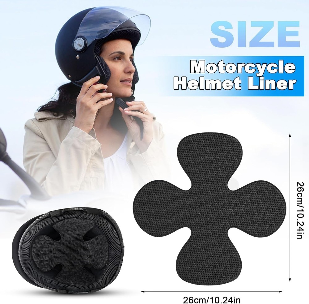 Universal Helmet Padding with Velcro - Cushioned and Washable Comfort Solution