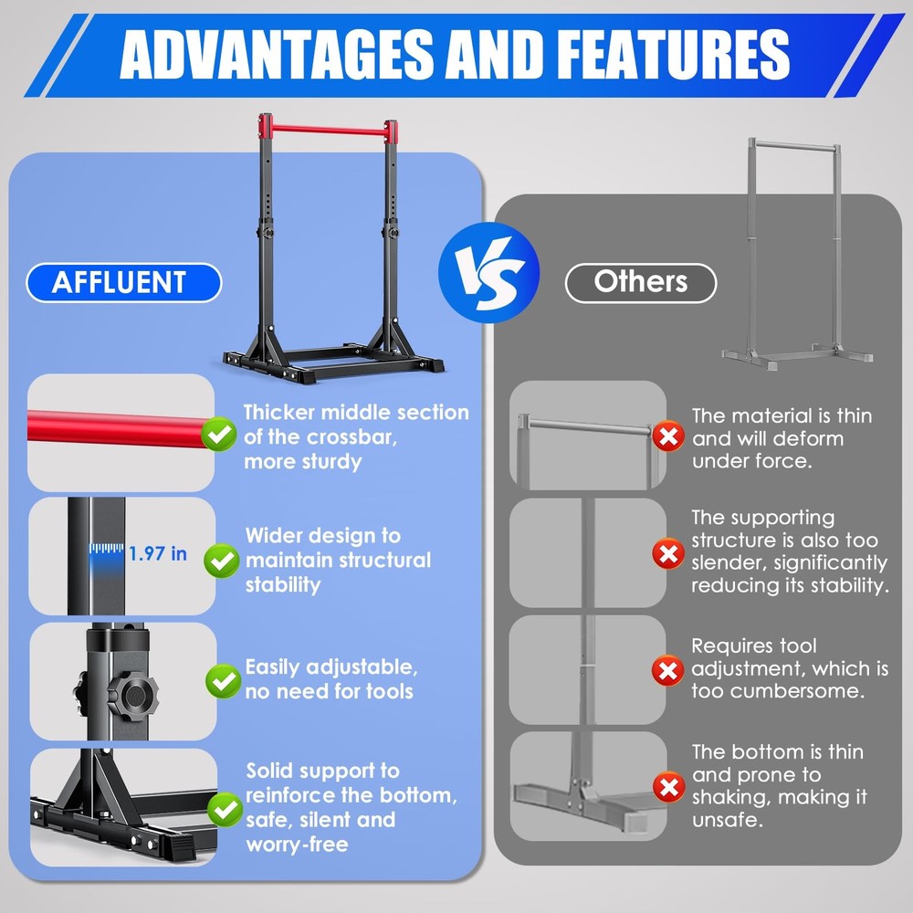 Pull Up Station,Power Tower Adjustable Pull Up Bar Free Standing, Pull Up Bar...