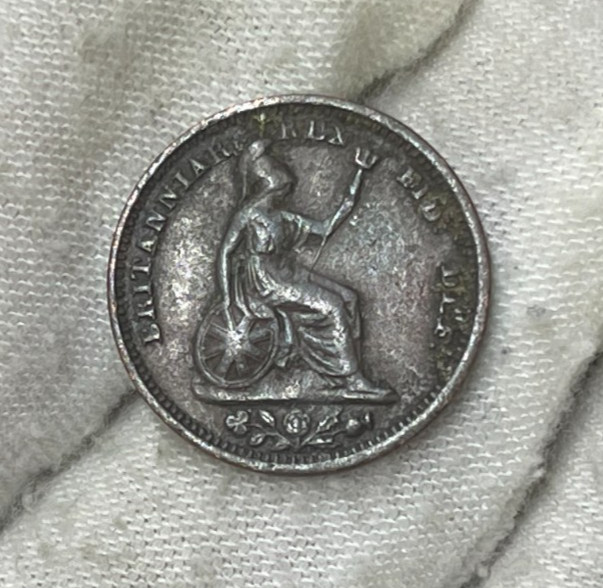 1828 Great Britain One Farthing Coin