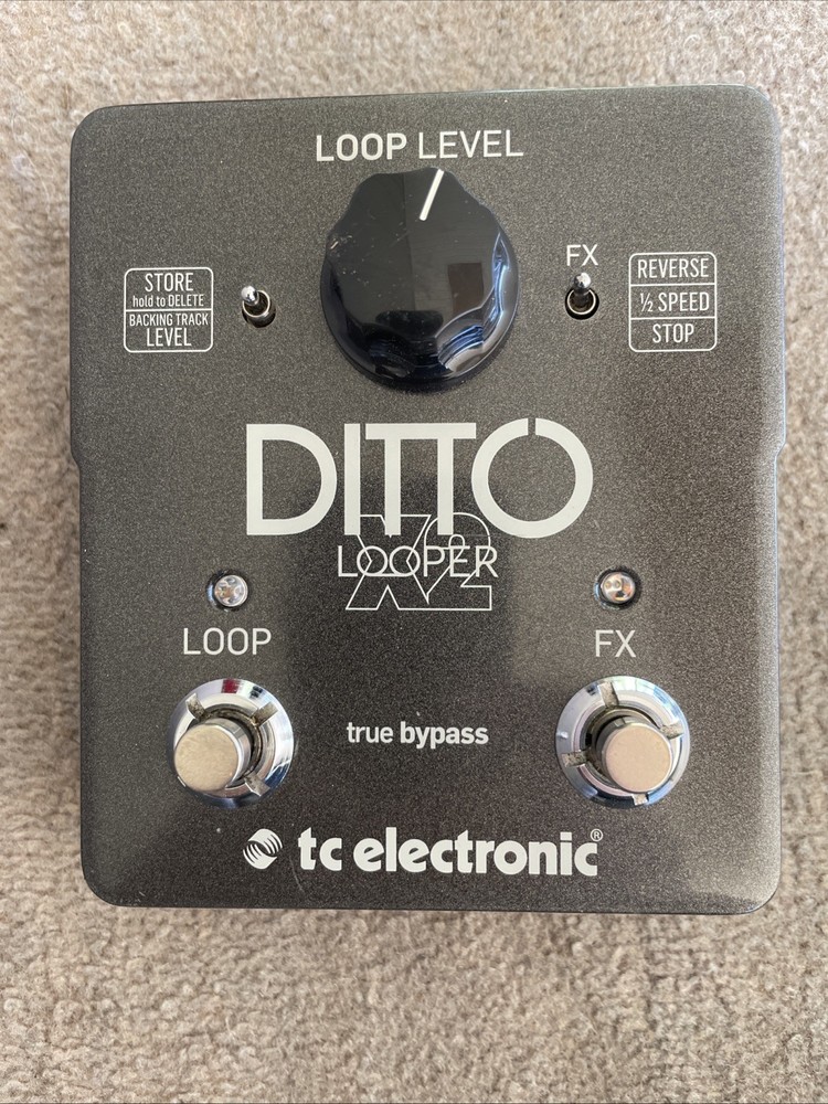 TC Electronics Ditto x2 Looper Effects Pedal Phrase Sampler