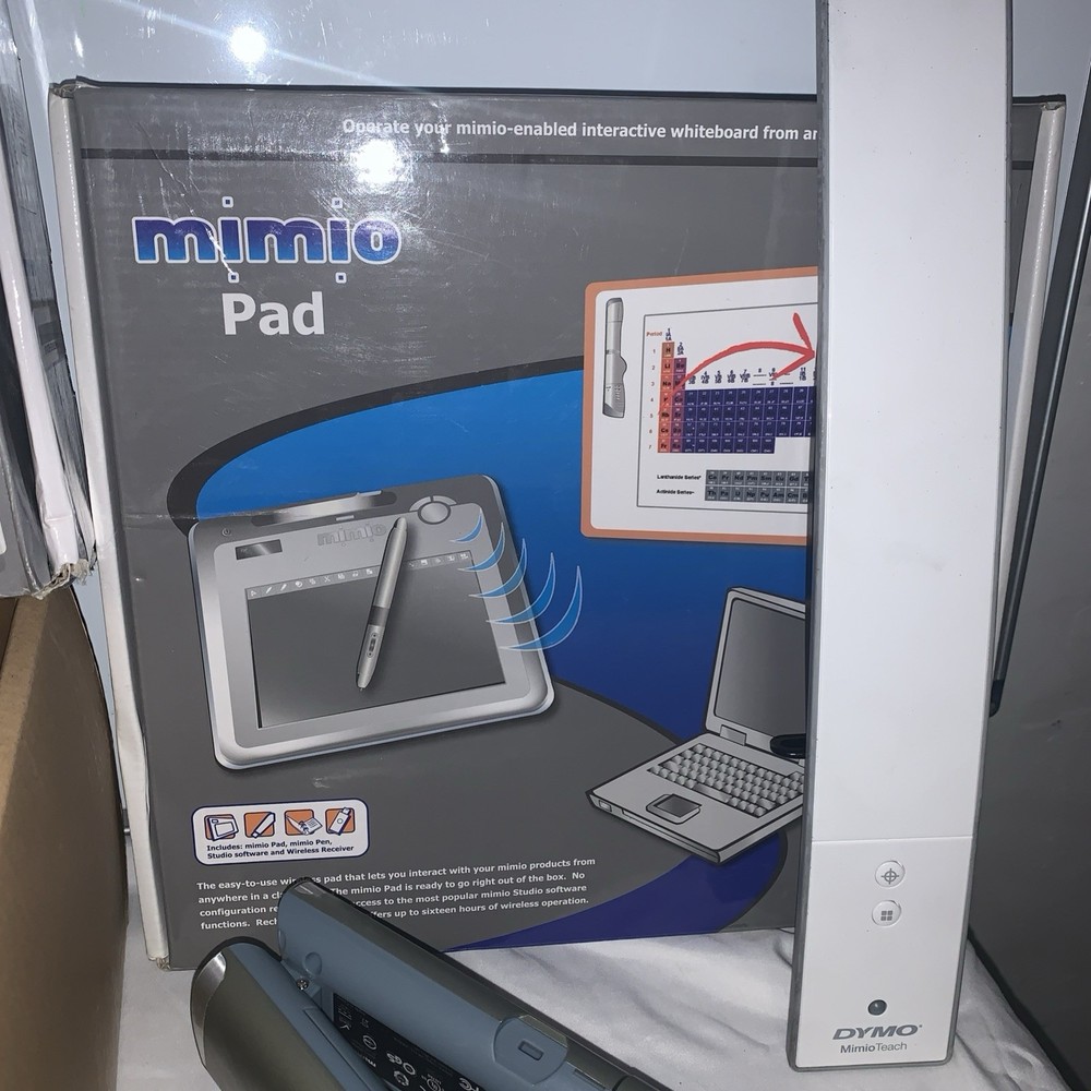 DYMO Mimio Bundle Learning Teaching View/Teach/Interactive/Pad Whiteboard Lamp