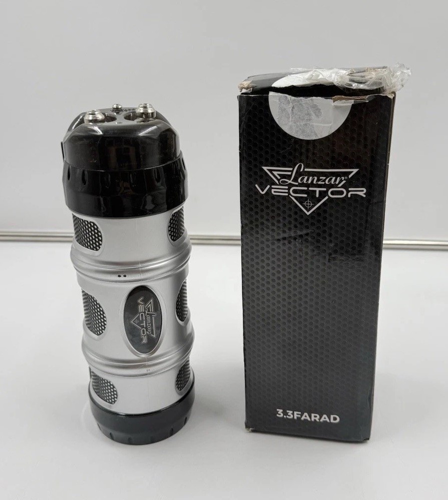 Lanzar 3.3 Farad Digital Power Capacitor High-performance Car Audio Accessory
