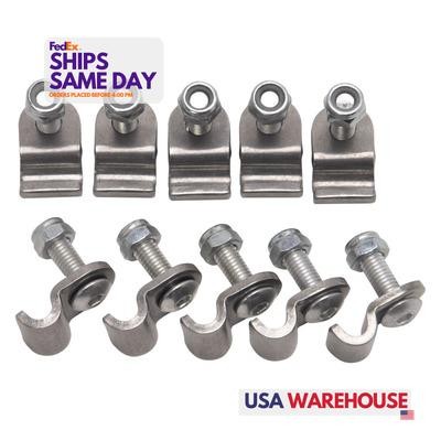 Russell 654030, Set of 12 Natural Stainless 3/16In Ss Brake Line Clamps - 12Pk