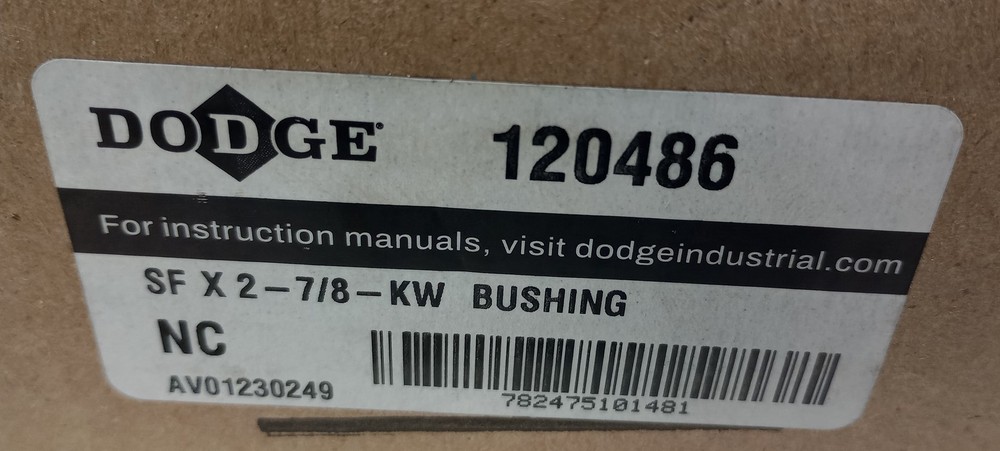 Dodge 120486 Quick Disconnect Bushing SF X 2-7/8-KW