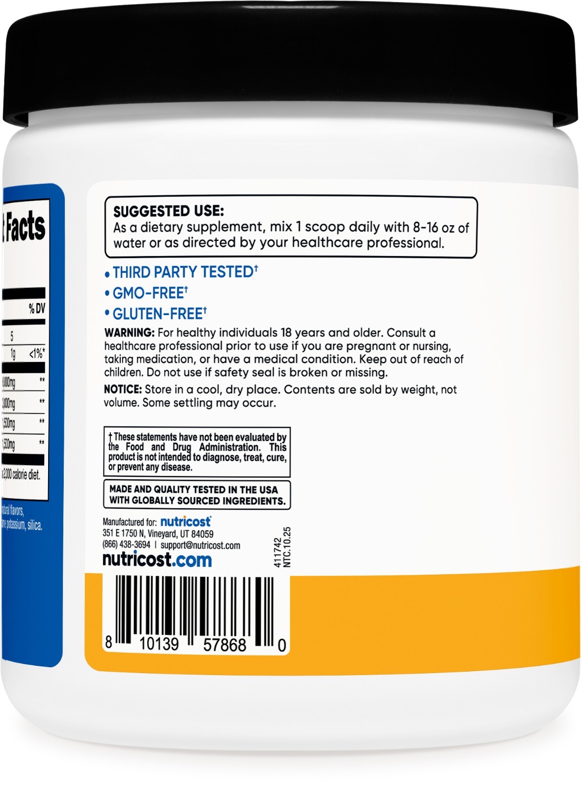 Nutricost BCAA Powder 2:1:1 (Orchard Fruit) - Branch Chain Amino Acids
