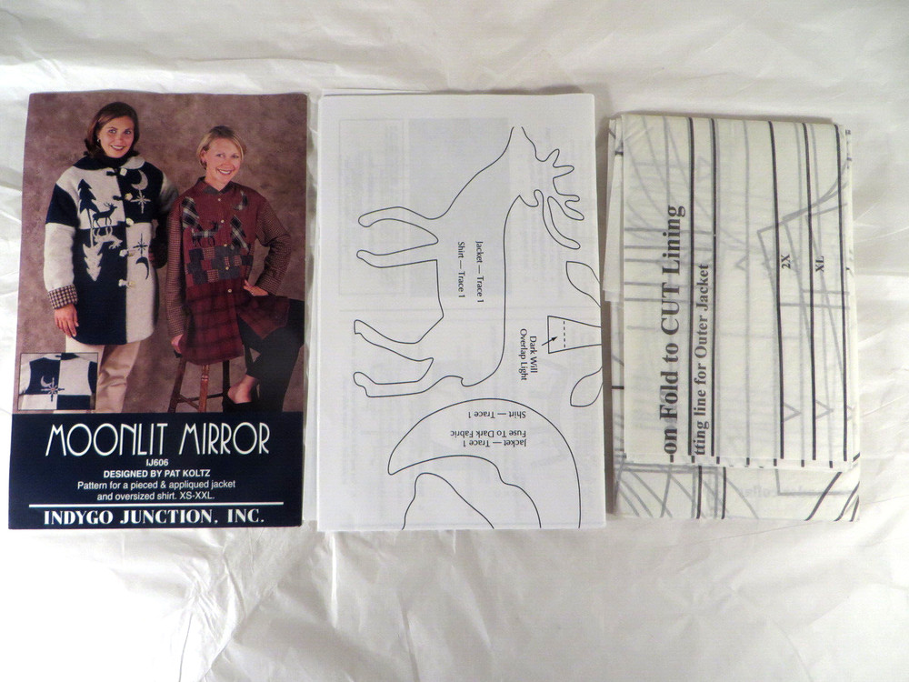 Moonlit Mirror Pattern Appliqued Jacket Photo Instructions Sewing #IJ606