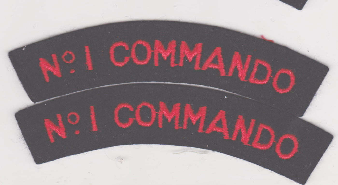 British WW2 Commando Shoulder patches SET OF 4 Pairs