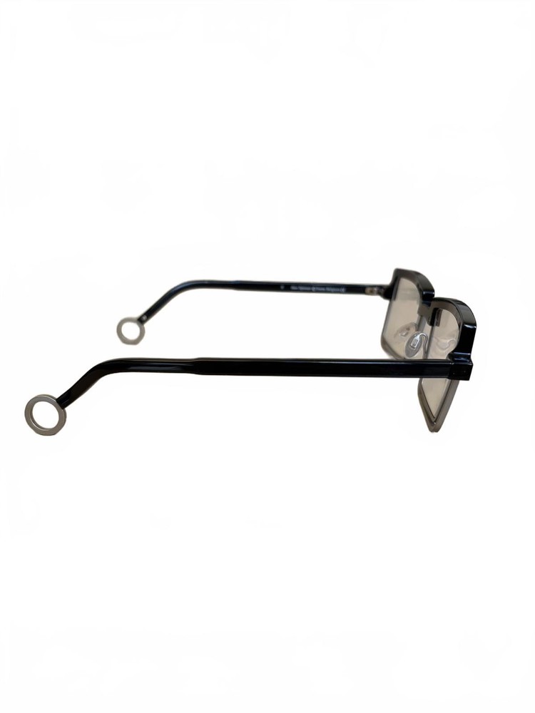 Theo Spinner Frame Belgium Black and Silver Frames With circular ends