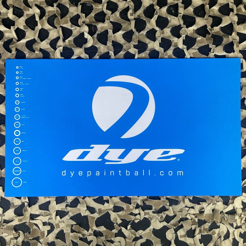 NEW Dye O-Ring Chart Tech Mat - Blue