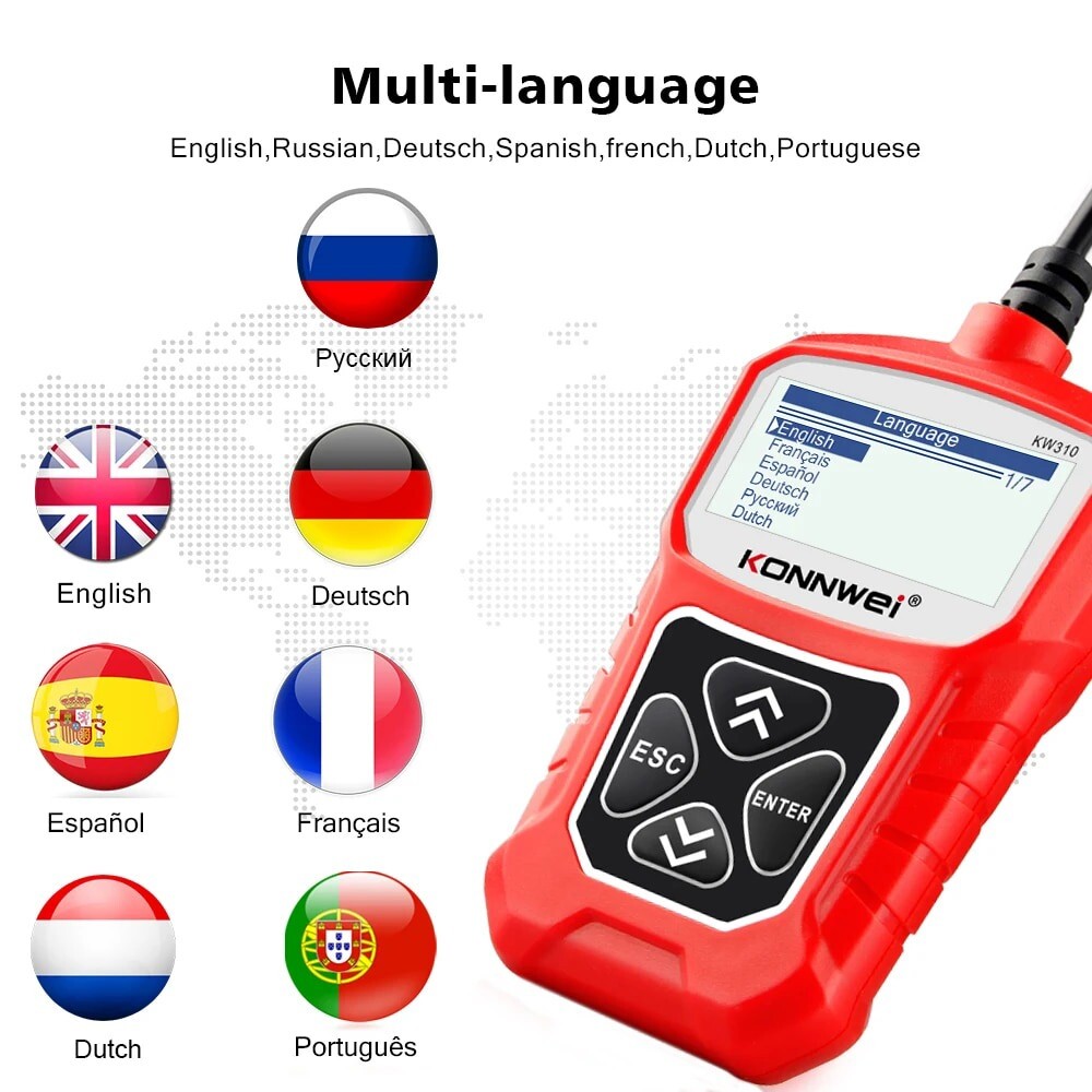 Automotive OBD2 Scanner OBD Code Reader Car Diagnostic Tool Check Engine Fault