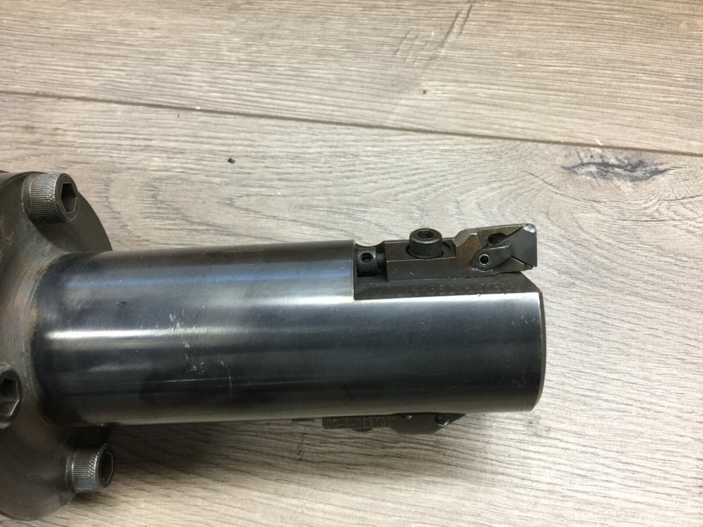 PAIR OF DEVLEIG BORING HEAD 5 " OD & 2.5 "
