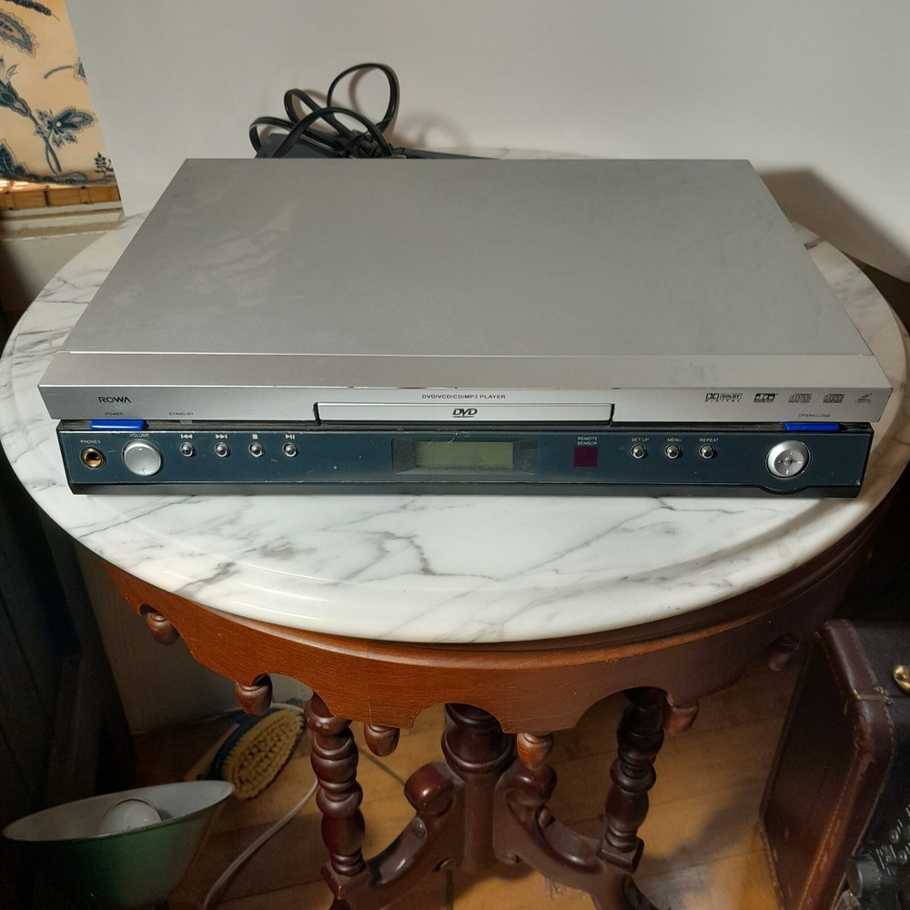 DVD PLAYER ROWA E219824 Tested For parts only includes Remote