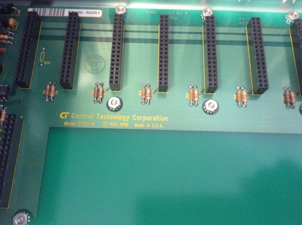 Control Technology Corp 2700-10 MainFrame + Power SUpply 10 Slots