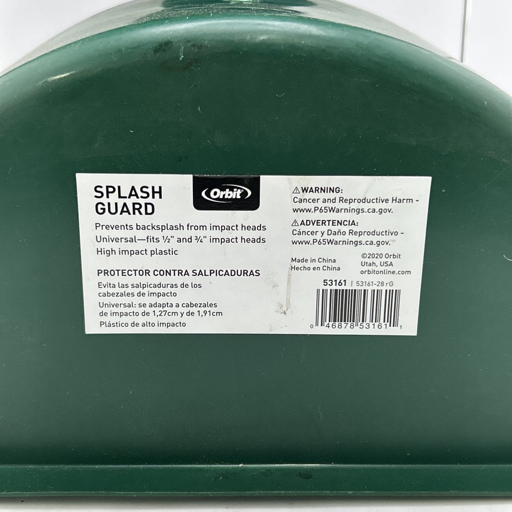 2 NEW other Orbit Universal Sprinkler Splash Guards Quick SHIP Read Description