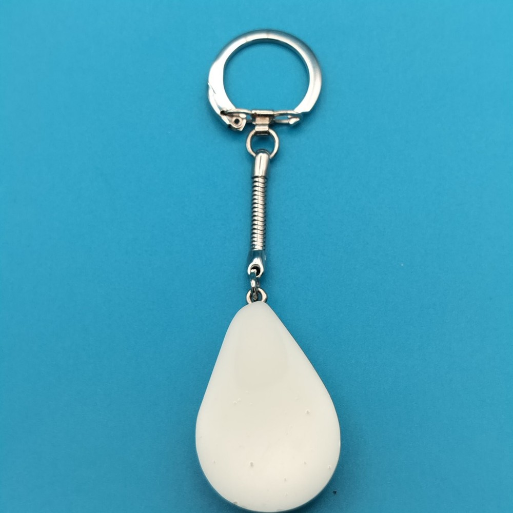 RN Caduceus Keychain Metal Split Ring Teardrop Key Ring Nursing