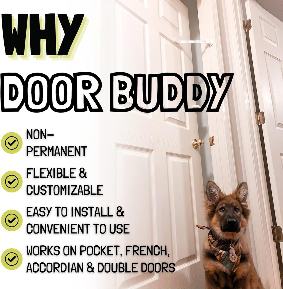 Effortless Cat Door Solution: Dog Proof Latch & Stopper - Quick Install (Gray)