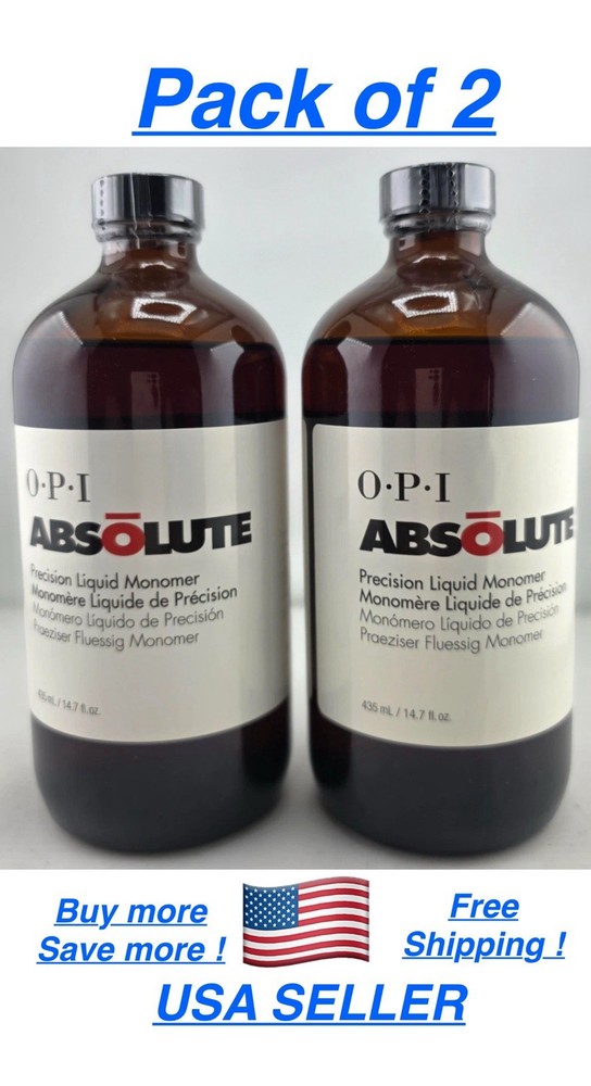 OPI Absolute Precision Liquid Monomer 14.7oz/435ml ( 2Pc )