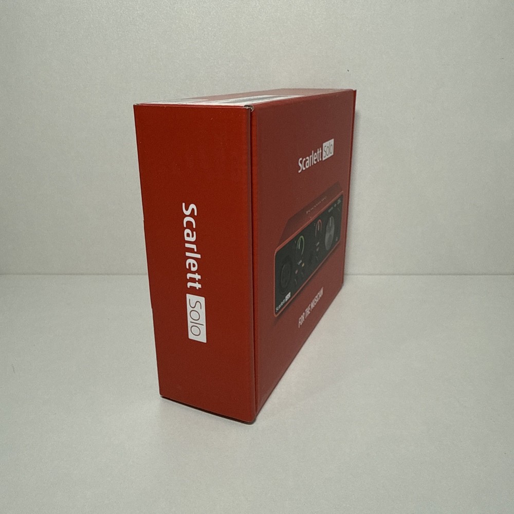 Focusrite Scarlett Solo (3rd Gen) USB Audio Interface — Brand New