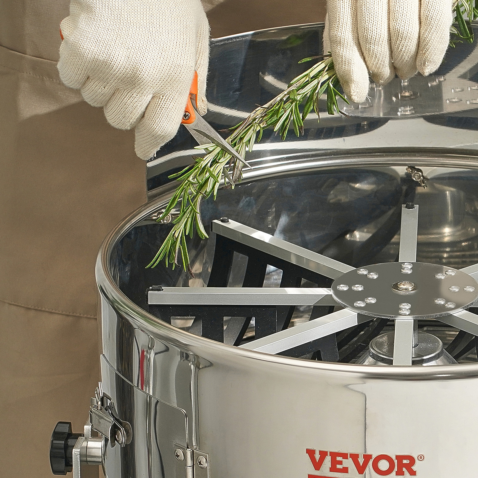 VEVOR Electric Bud Trimmer 18'' Electric Leaf Trimmer Machine 60W Sharp Blades