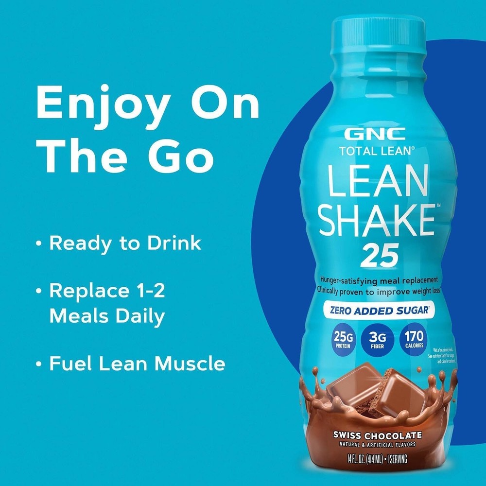 Total Lean Lean Shake 25 - Swiss Chocolate - 12 Bottles
