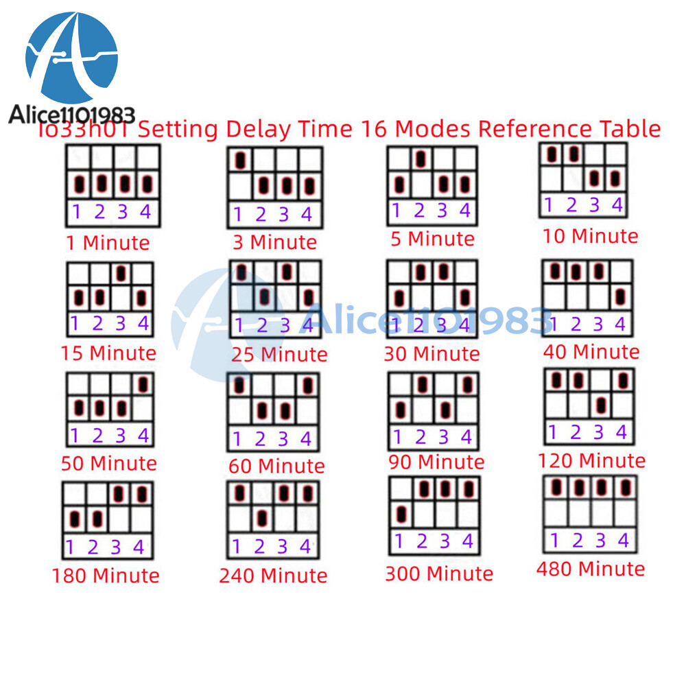 AC110-220V 7A 1 Channel Timer Adjustable Turn Off Delay Controller Module