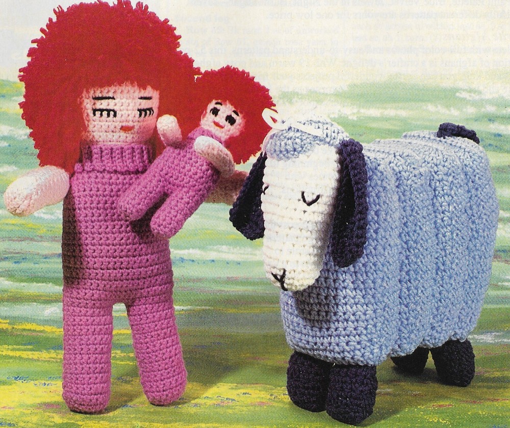 Doll & Dolly + Lazy Lamb Toys crochet pattern instructions