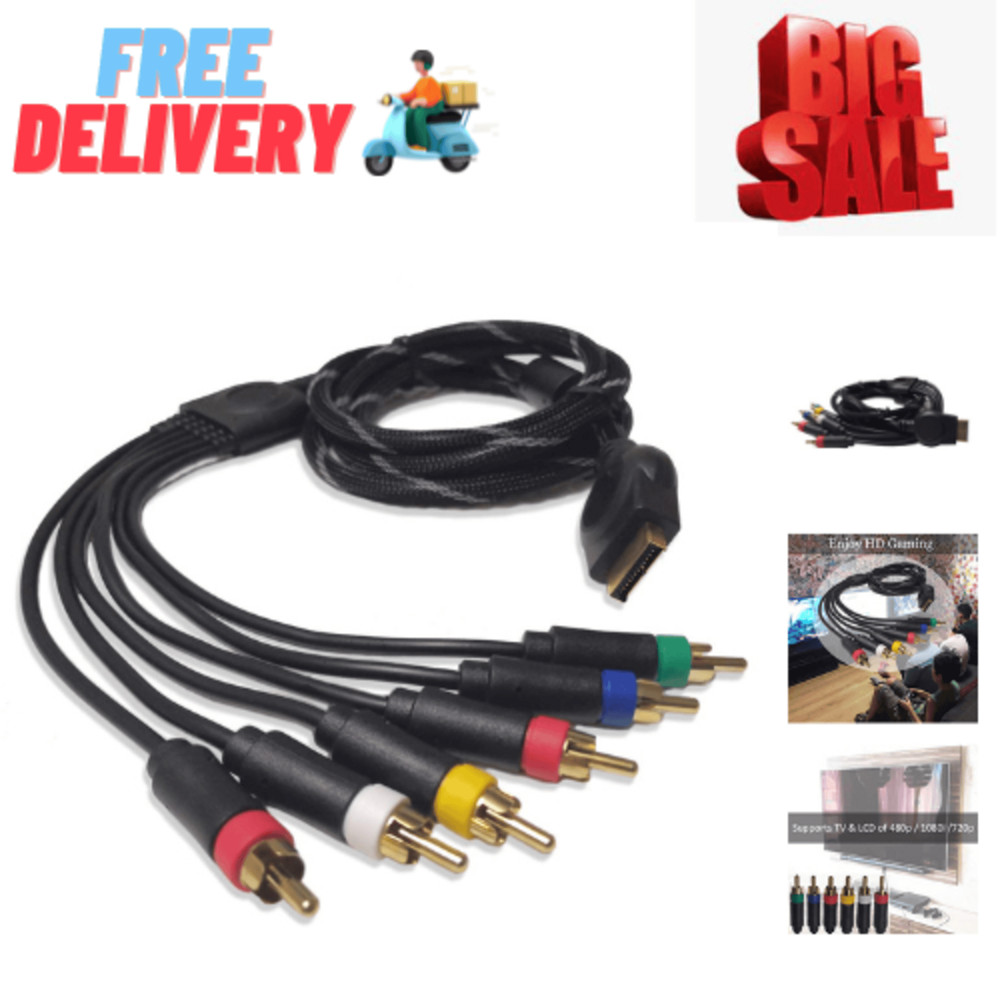 HD Retrovision PlayStation 2/3 PS2/PS3 Premium YPbPr Component Video Cable