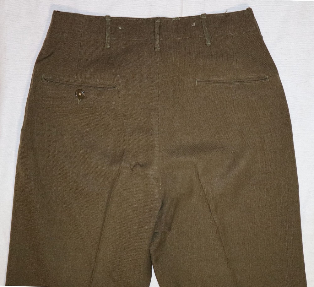 ORIGINAL WWII 1945 DATED WOOL COMBAT FIELD TROUSERS