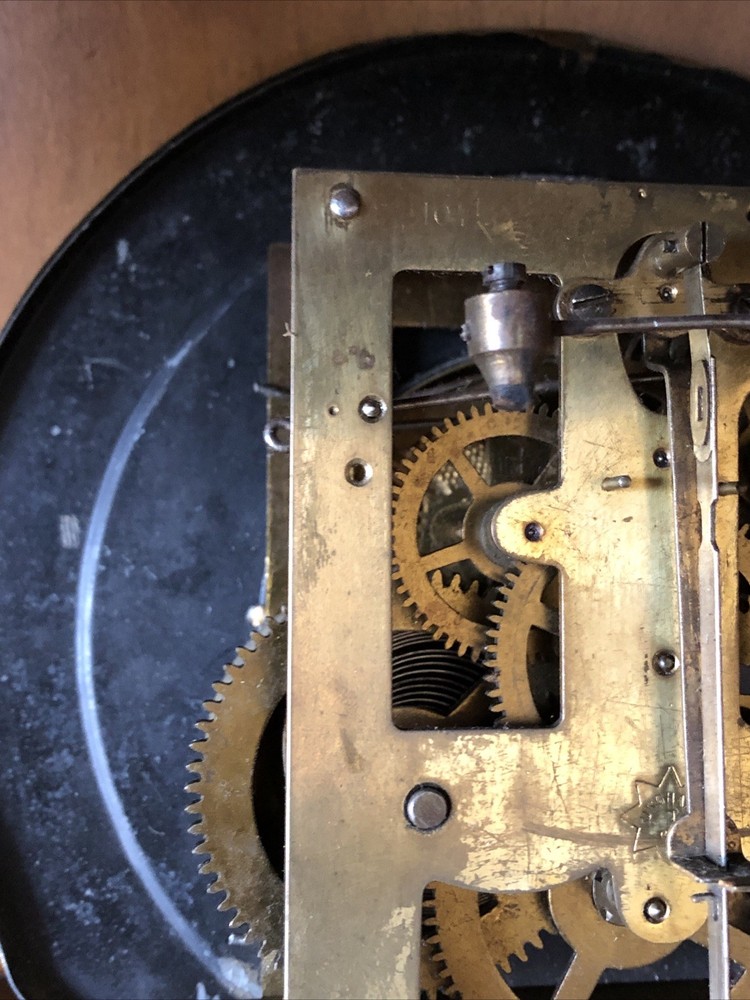 Antique JUNGHANS German Pendulum Regulator Wall Clock W/Gong For Restore!